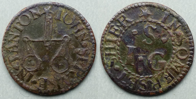 Taunton, John Sprake farthing token